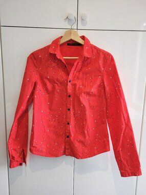 Vintage 90s agnes b Sport b. 100% Cotton Button Down Shirt Size XS